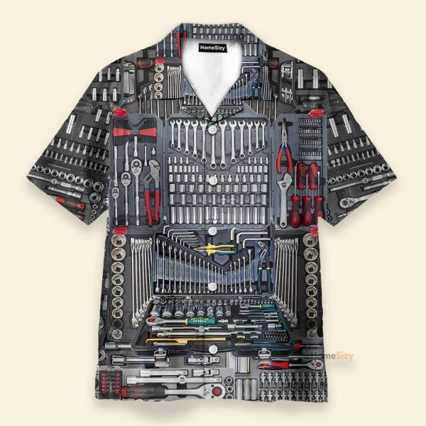 The Mechanic Tool Men'S Button'S Up Shirts Hawaiian Shirt