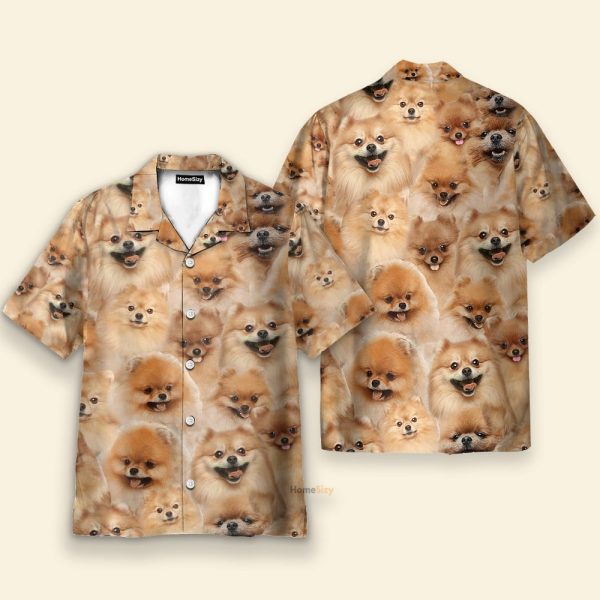 Pomeranian Funny Button'S Up Shirts Hawaiian Shirt