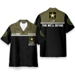 Custom Name Us Army Veteran Personalized Hawaiian Shirt Atp107039