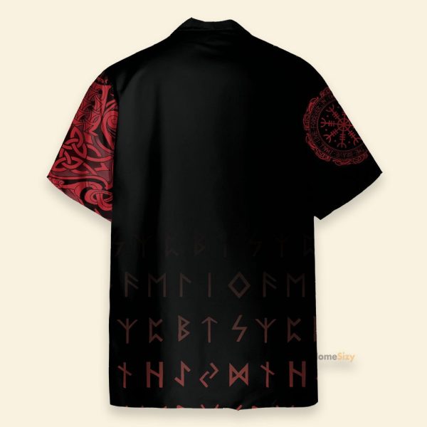 Amazing Viking Wolf Men'S Button'S Up Shirts Hawaiian Shirt