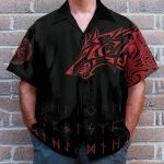 Amazing Viking Wolf Men'S Button'S Up Shirts Hawaiian Shirt