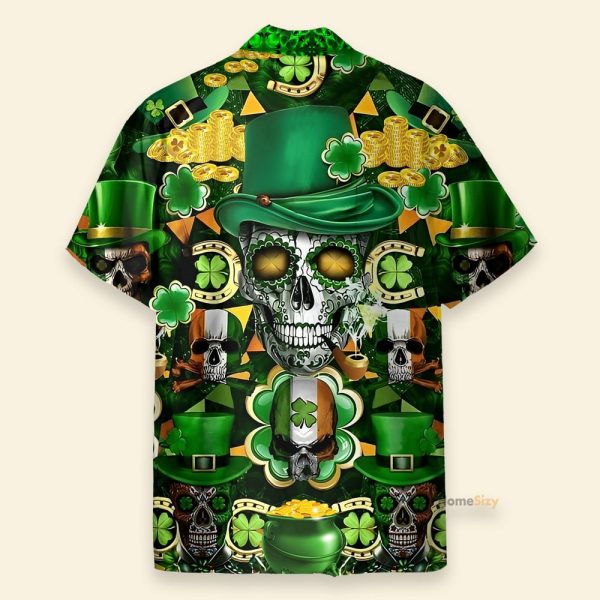 Skull Saint Patrick'S Day Hawaiian Shirt