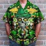 Skull Saint Patrick'S Day Hawaiian Shirt