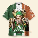 St. Patrick'S Day Men'S Button'S Up Shirts Hawaiian Shirt