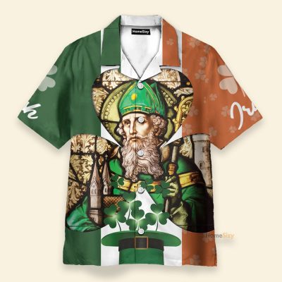 St. Patrick'S Day Men'S Button'S Up Shirts Hawaiian Shirt