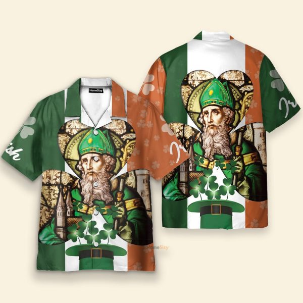 St. Patrick'S Day Men'S Button'S Up Shirts Hawaiian Shirt