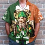 St. Patrick'S Day Men'S Button'S Up Shirts Hawaiian Shirt