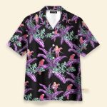 Tom Selleck Magnum Pi Movie Jungle Bird Black Cosplay Costume Hawaiian Shirt & Beach Shorts