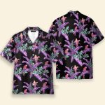Tom Selleck Magnum Pi Movie Jungle Bird Black Cosplay Costume Hawaiian Shirt & Beach Shorts