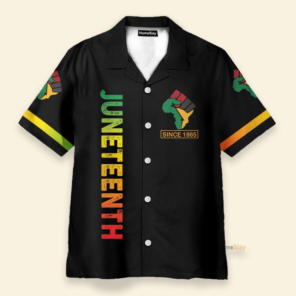 1865 Juneteenth Black Pride Hawaiian Shirt
