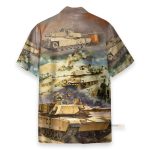 Abrams Tank Men'S Button'S Up Shirts Hawaiian Shirt