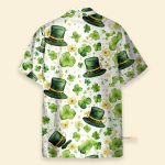 Irish Shamrock Hat St Patrick'S Day Hawaiian Shirt