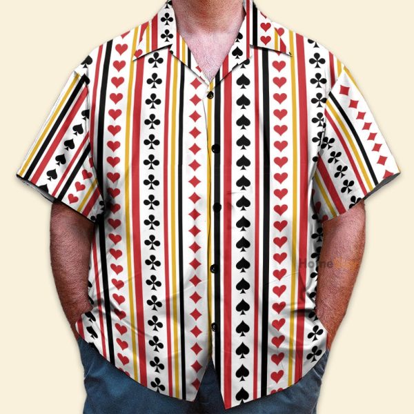 3D Playing Card Hawaiian Shirt & Beach Shorts