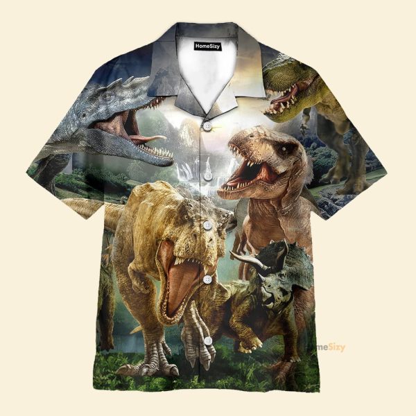 Honor Dinosaur In The Jurassic Period Hawaiian Shirt