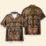 Viking Dragon In Norse Mythology Golden Hawaiian Shirt