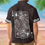 King Skull Heart Personalized Hawaiian Shirt