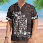 King Skull Heart Personalized Hawaiian Shirt