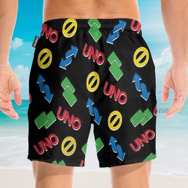 Funny Uno Card Reverse And Block Icon Hawaiian Shirt & Beach Shorts