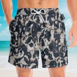 Fat Quarter Cows Farm Hawaiian Shirt & Beach Shorts