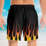 Hot Rod Flame Stencils Cosplay Costume Hawaiian Shirt & Beach Shorts