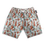 Summer Seafood Shrimps Fan Hawaiian Shirt & Beach Shorts