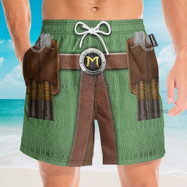Michelangelo Tmnt Mike Mikey Cosplay Costume Hawaiian Shirt & Beach Shorts