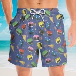 Mighty Morphin Power Rangers Cosplay Costumes Hawaiian Shirt & Beach Shorts