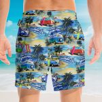 Campervan On The Beach Hawaiian Shirt & Beach Shorts