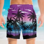 Coconut Tree On Beautiful Sunset Hawaiian Shirt & Beach Shorts