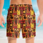 Drums Percussion Sets Egyptian Hawaiian Shirt & Beach Shorts