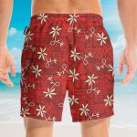 Elvis Presley Blue Summer Cosplay Costume Hawaiian Shirt & Beach Shorts