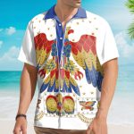 Elvis Presley Eagle Cosplay Costume Hawaiian Shirt Cselv007