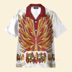 Elvis Presley Flame Cosplay Costume Hawaiian Shirt Cselv011