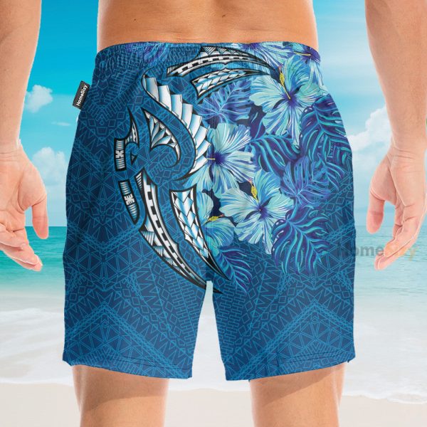 Amazing Polynesian Men'S Button'S Up Shirts Hawaiian Shirt & Beach Shorts