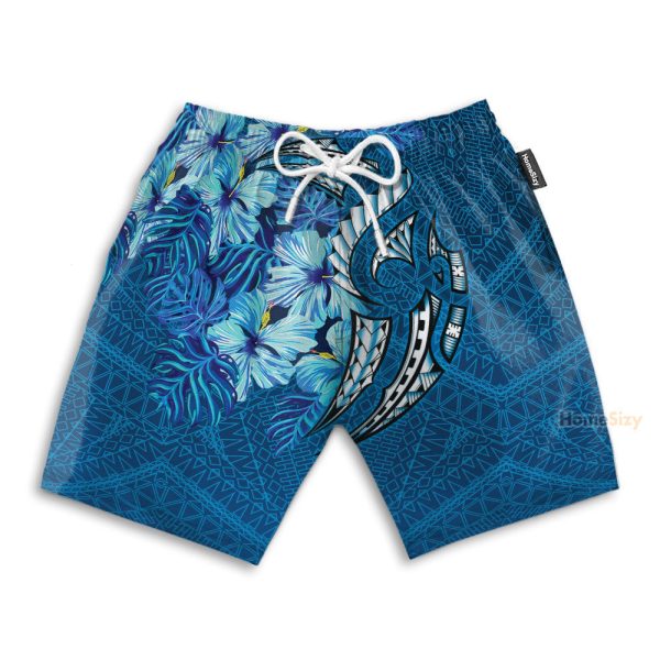 Amazing Polynesian Men'S Button'S Up Shirts Hawaiian Shirt & Beach Shorts