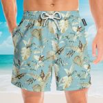 Awesome Floral Men'S Button'S Up Shirts Hawaiian Shirt & Beach Shorts