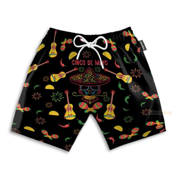 Cinco De Mayo Tacos Skull Hawaiian Shirt & Beach Shorts