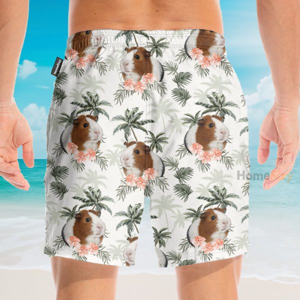 Guinea Pig Tropical Vintage Pattern Hawaiian Shirt & Beach Shorts