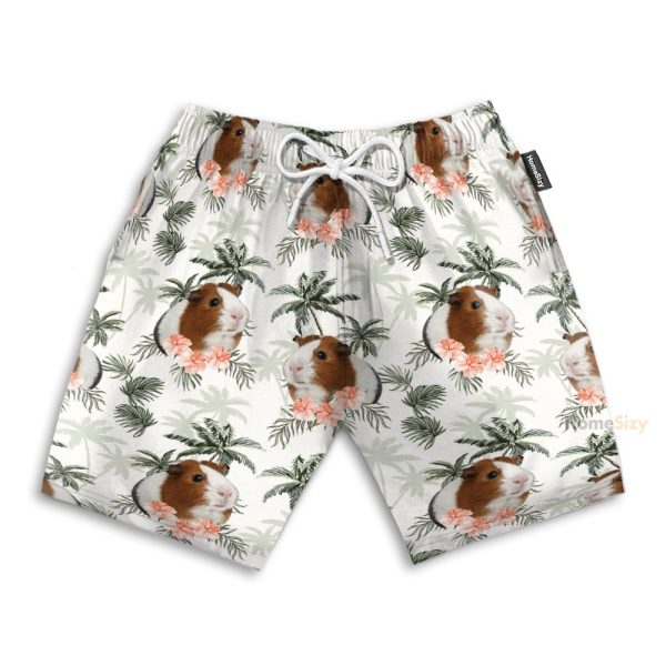 Guinea Pig Tropical Vintage Pattern Hawaiian Shirt & Beach Shorts