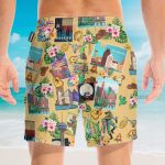 Texas Peace Life Style Men'S Button'S Up Shirts Hawaiian Shirt & Beach Shorts