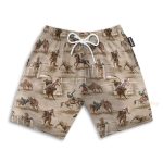 Vintage Rodeo Horse Riding Hawaiian Shirt & Beach Shorts