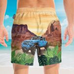Amazing Jeep On Mountain Hawaiian Shirt & Beach Shorts