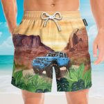 Amazing Jeep On Mountain Hawaiian Shirt & Beach Shorts