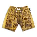 Ancient Egypt Pharaoh Men'S Button'S Up Shirts Hawaiian Shirt & Beach Shorts