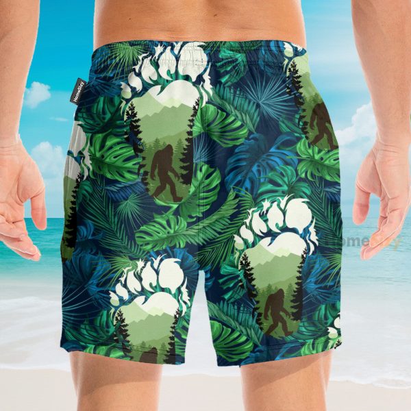 Fantastic Bigfoot Camping Hawaiian Shirt & Beach Shorts