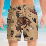 Cowboy Life Men'S Button'S Up Shirts Hawaiian Shirt & Beach Shorts