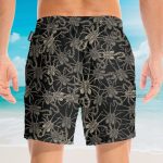 Alien Face Hugger Men'S Button'S Up Shirts Hawaiian Shirt & Beach Shorts