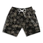 Alien Face Hugger Men'S Button'S Up Shirts Hawaiian Shirt & Beach Shorts