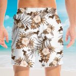 Love Dachshund Men'S Button'S Up Shirts Hawaiian Shirt & Beach Shorts