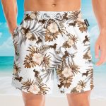 Love Dachshund Men'S Button'S Up Shirts Hawaiian Shirt & Beach Shorts